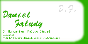 daniel faludy business card